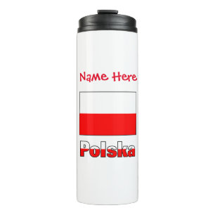 Termo Bandera de Polonia Personalizada
