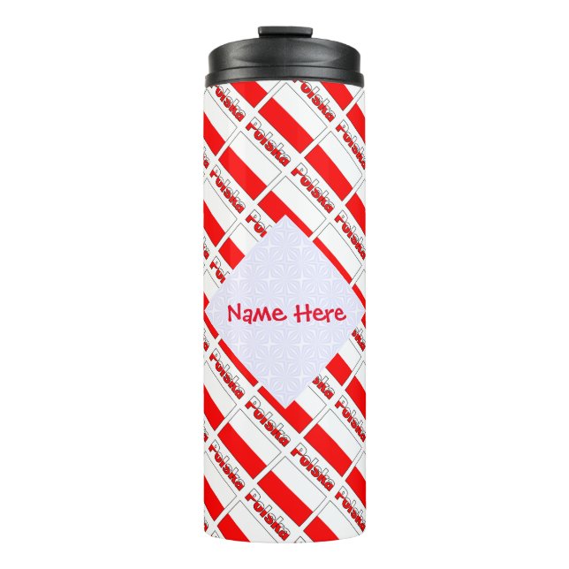 Termo Bandera de Polska Personalizada (Anverso)