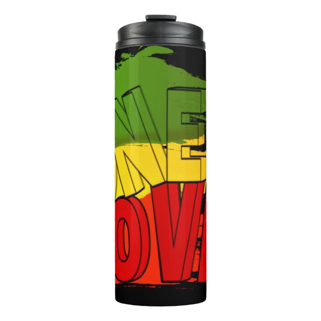 Termo Bandera de reggae, Un amor, Rasta (Anverso)