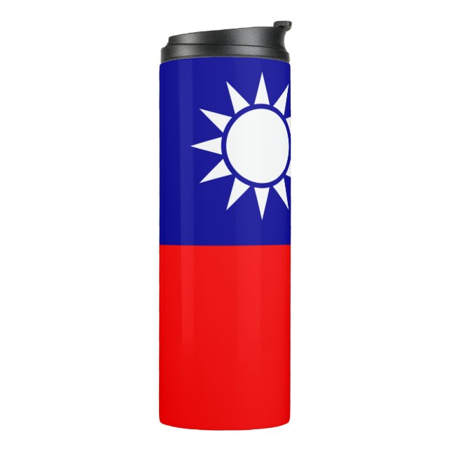 Termo Bandera de Taiwán: República de China, Taipei chin (Rotado hacia la izquierda)