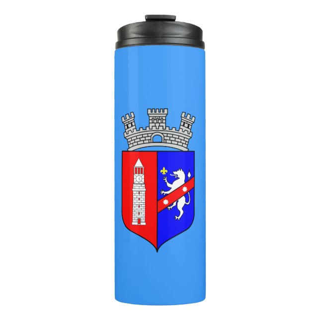 Termo Bandera de Tirana, Albania Tumbler térmico (Anverso)