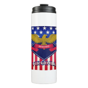 Termo Bandera de Virginia USA