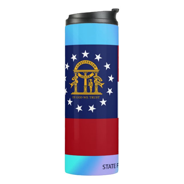 Termo Bandera del estado de Georgia (Rotado hacia la izquierda)