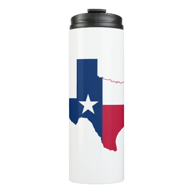 Termo bandera del mapa de Texas (Anverso)