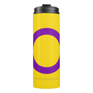 Termo Bandera del orgullo intersexual de SlipperyJoe fon