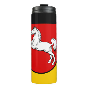 Termo Bandera del Tumbler Termal de Baja Sajonia