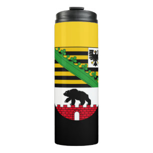 Termo Bandera del Tumbler Termal de Sajonia-Anhalt