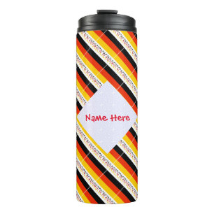 Termo Bandera en mosaico personalizada de Alemania