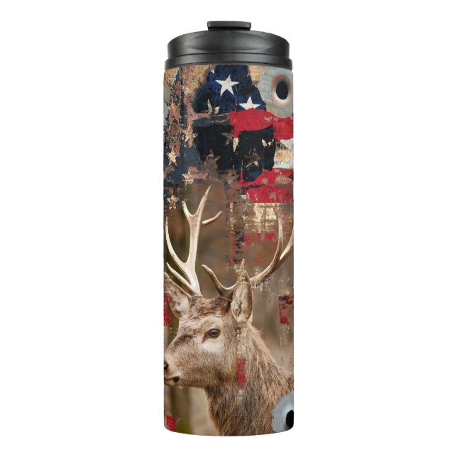 Termo Bandera estadounidense Deer Hunter (Anverso)
