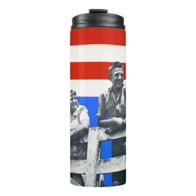 Termo Bandera estadounidense fotos antiguas de Estados U (Anverso)