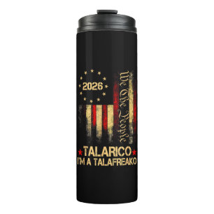 Termo Bandera estadounidense vintage 2026 simpatizante p