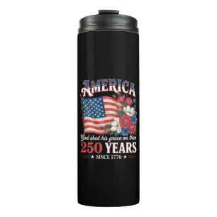 Termo Bandera floral de América 250 años
