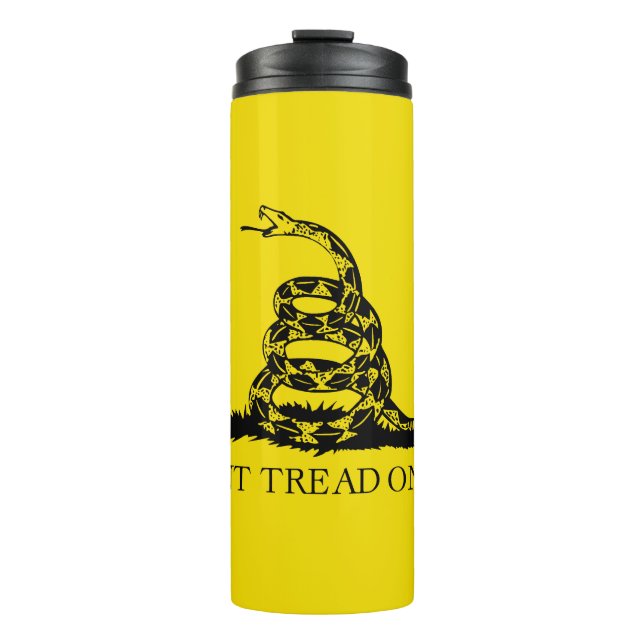 Termo Bandera Gadsden de serpiente de cascabel: Lucha, R (Anverso)