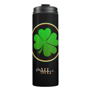 Termo Bandera irlandesa, monograma de Atracción Afortuna