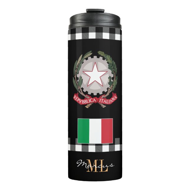 Termo Bandera italiana de viaje de Patriotic Italy Mug (Anverso)