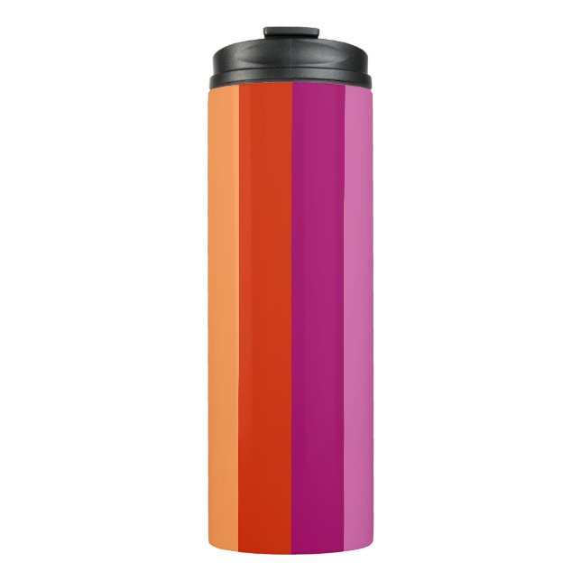 Termo Bandera Lesbiana LGBTQ+ Estriba Orgullo - (Anverso)