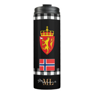 Termo Bandera noruega patriótica para viajar Mug