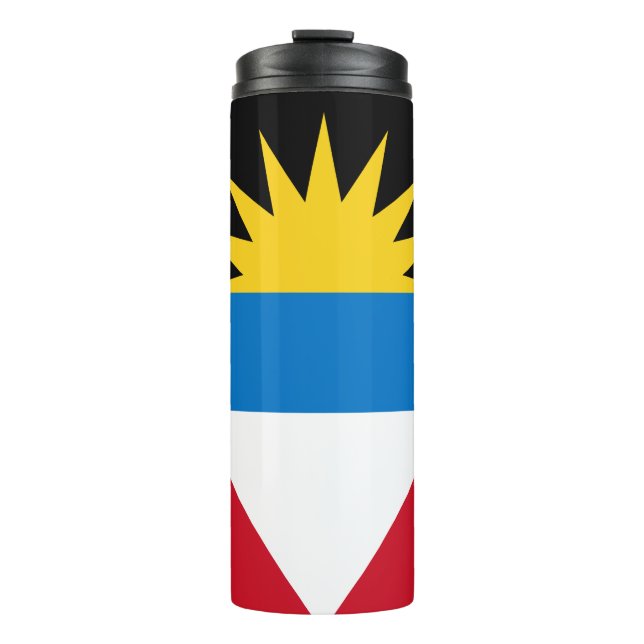 Termo Bandera Patriótica de Antigua y Barbuda (Anverso)