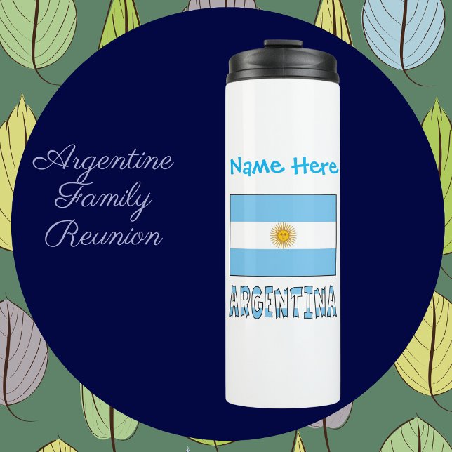 Termo Bandera personalizada de Argentina (Subido por el creador)