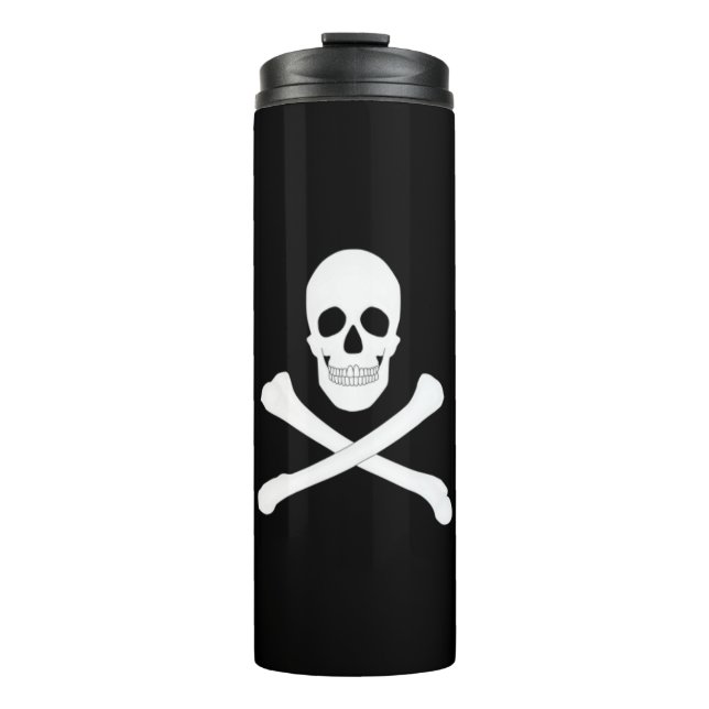 Termo Bandera pirata (cráneo y cruz) (Jolly Roger) (Anverso)