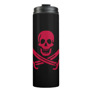 Termo Bandera pirata de Crimson Skull & Swords Jack en C