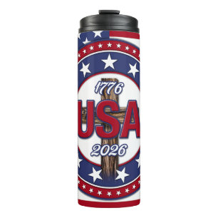 Termo Bandera Rugged Cross USA 1776-2026