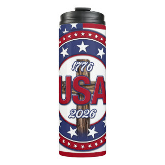 Termo Bandera Rugged Cross USA 1776-2026