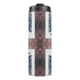 Termo Bandera rusa del Reino Unido azul rojo brillante p