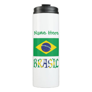 Termo Bandiera Brasil Nombre Personalizado
