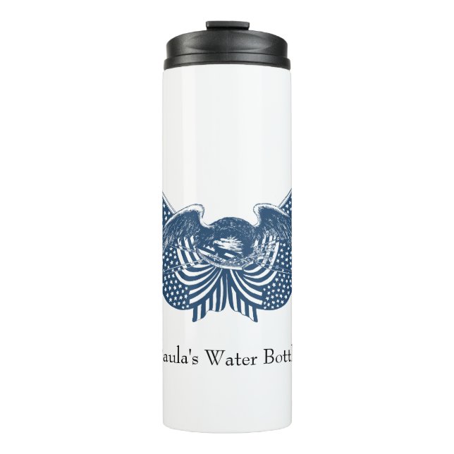 Termo Banner de la bandera patriótica estadounidense de  (Anverso)