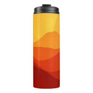 Termo Banner de las montañas Sunset
