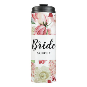 Termo Banquete de boda nupcial con monograma de la novia