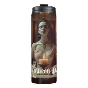 Termo Banquete gótico de Halloween a la luz de las velas