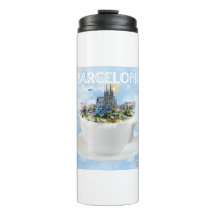 Barcelona en un Skyline de la Sagrada Familia