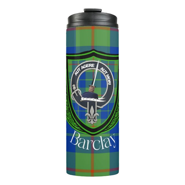 Termo Barclay Scottish Clan Tartan & Crest (Anverso)