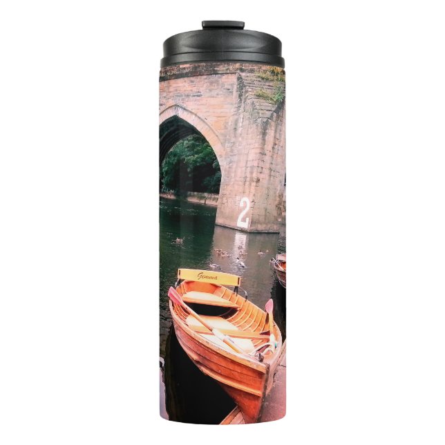 Termo Barcos en el río Durham (Anverso)