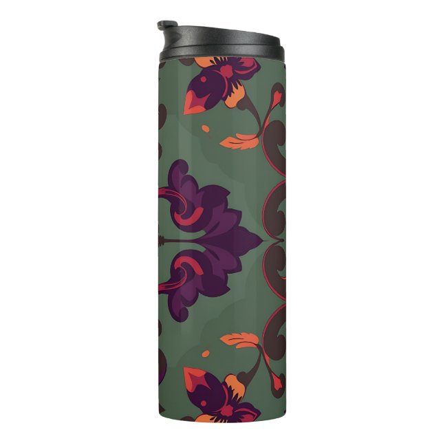 Termo Baroque Floral Pattern Travel Mug (Rotado hacia la derecha)