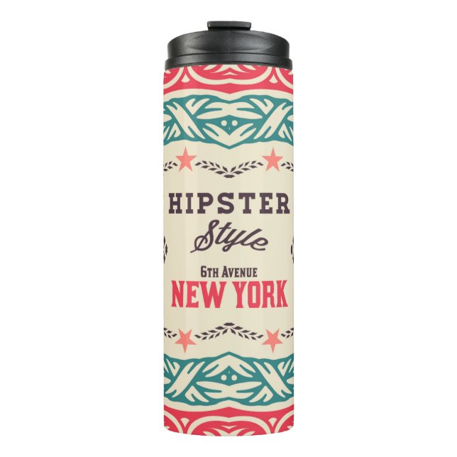 Termo Baroque ornaments and floral details, Hipster card (Anverso)