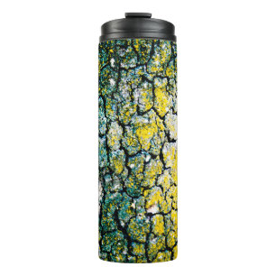 Termo Barrera de árbol amarillo y verde