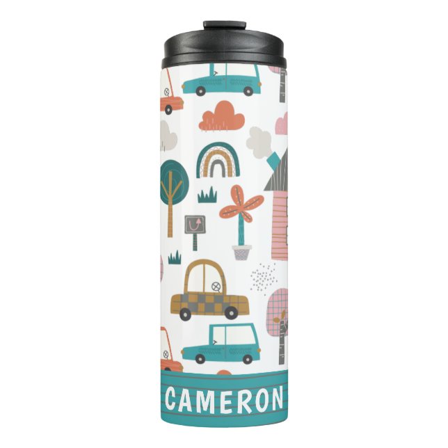 Termo Barrio y coches personalizados (Anverso)