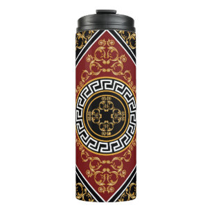Termo Barroco dorado: Ilustracion griego Motif.
