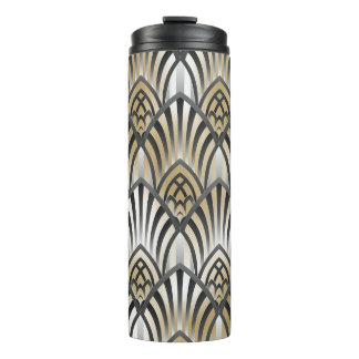 Termo Barroco vintage: Patrón Ornamental sin Marea