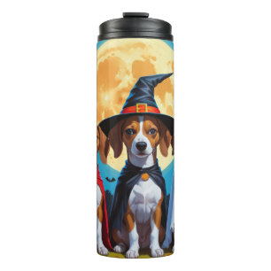 Termo Basenji Dogs Pumpkin Halloween Funny