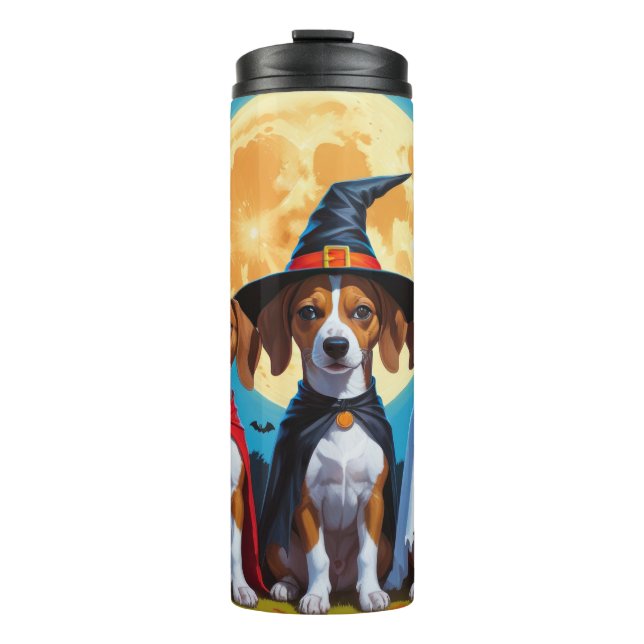 Termo Basenji Dogs Pumpkin Halloween Funny (Anverso)