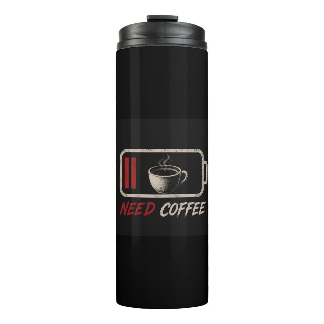 Termo Batería Baja Necesito Café – (Anverso)