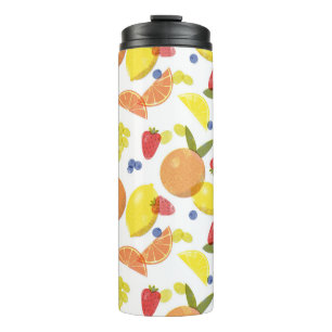 Termo Batido de frutas Risograph desgastado de mediados
