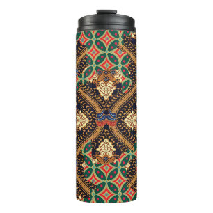 Termo Batik indonesio basado en plantas: Patrones distin