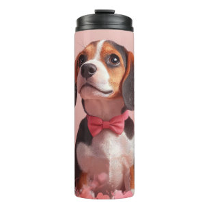 Termo Beagle con Rosas - Día de San Valentín