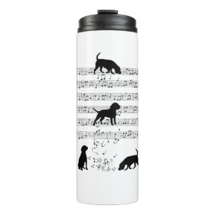 Termo Beagle dog Music Note Clef Musician Beagle do
