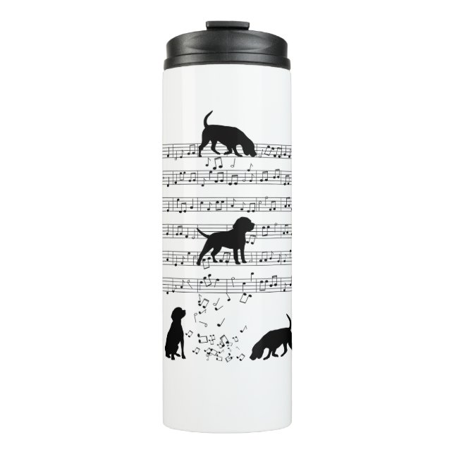 Termo Beagle dog Music Note Clef Musician Beagle do (Anverso)
